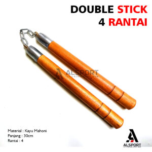 Double Stick Kayu 30cm (4 rantai)