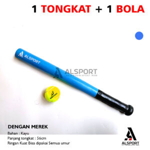 Tongkat Kasti 1 + Bola 1 (Bermerek)