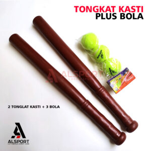 Tongkat Kasti (Pelitur) 2 + Bola 3 Montana
